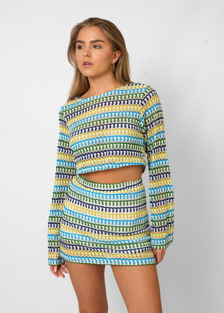 Giada – Zestaw Crop Top i Minispódniczka
