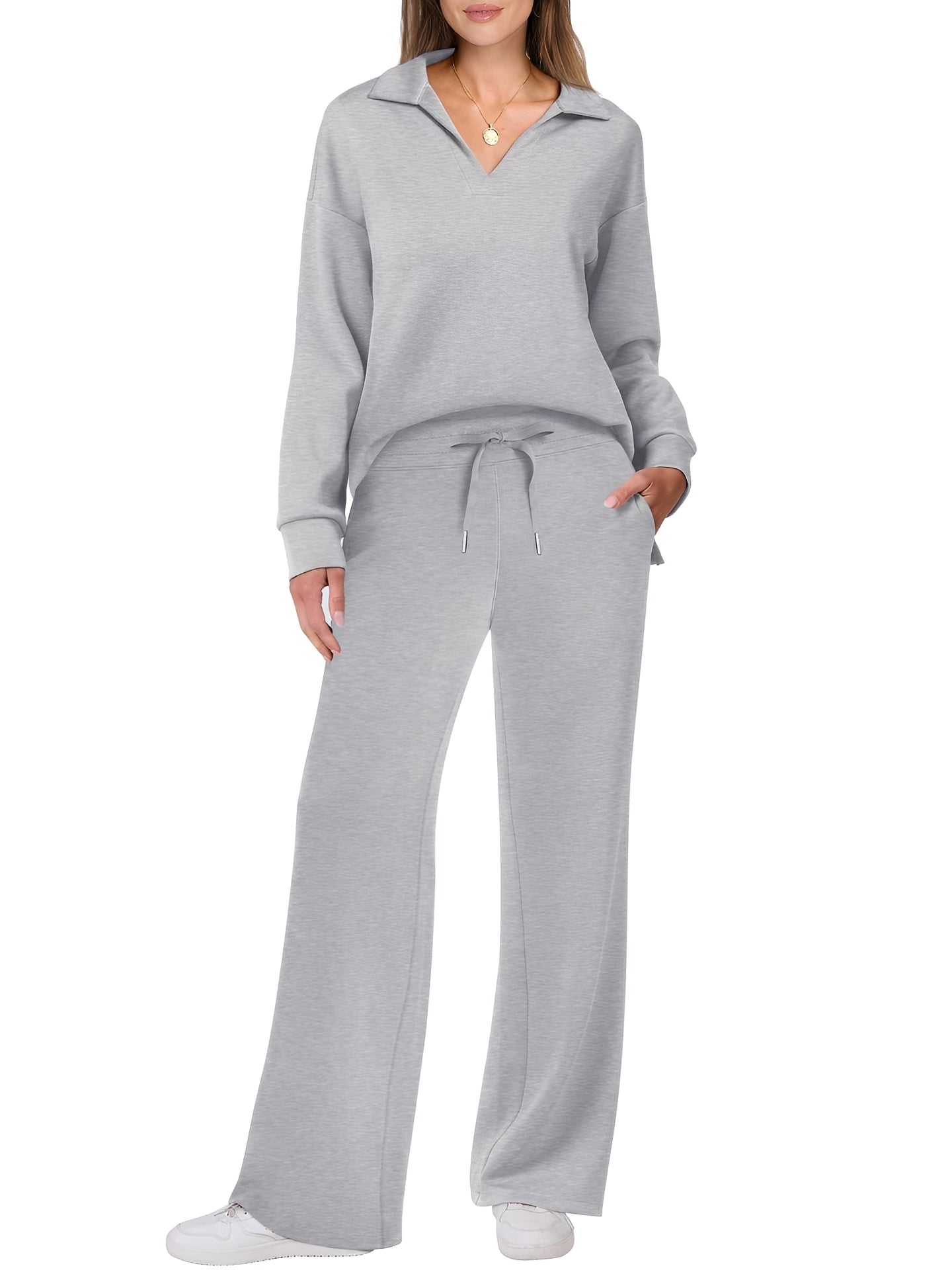 Justina - Komplet z oversize swetrem i spodniami dla kobiet