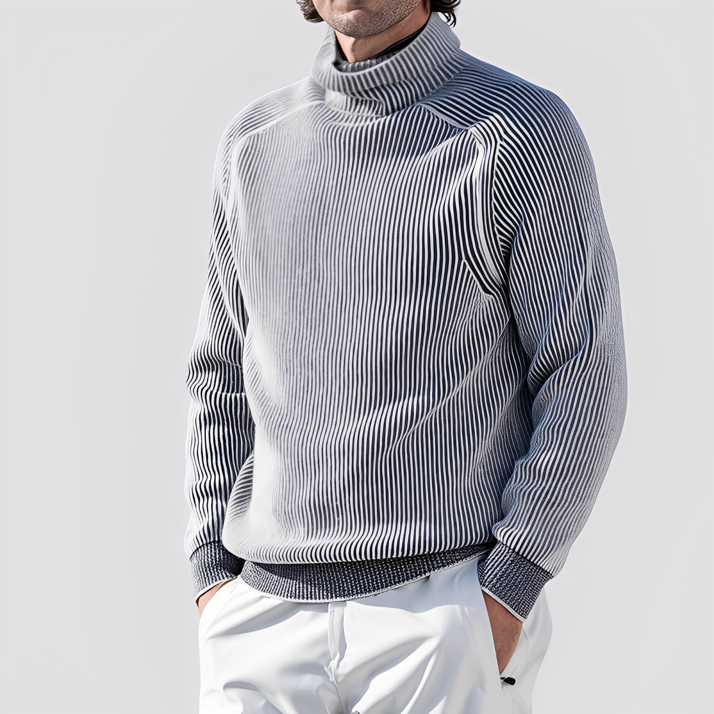 Chadwick - Męski golf z wełny, elegancki i ciepły
