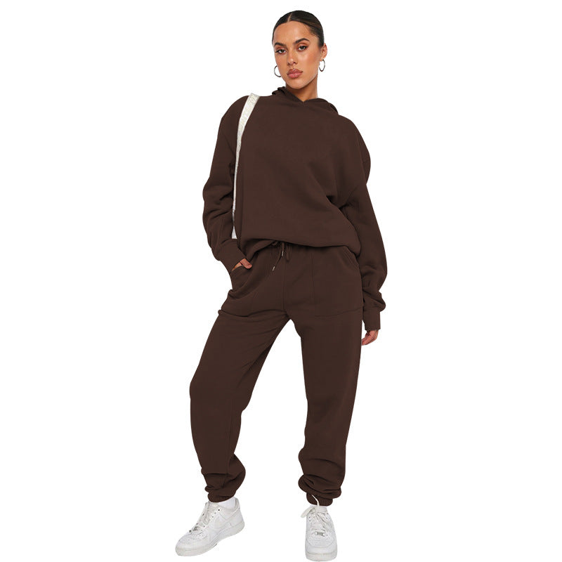 Minerva - Luźny kobiecy dres z kapturem