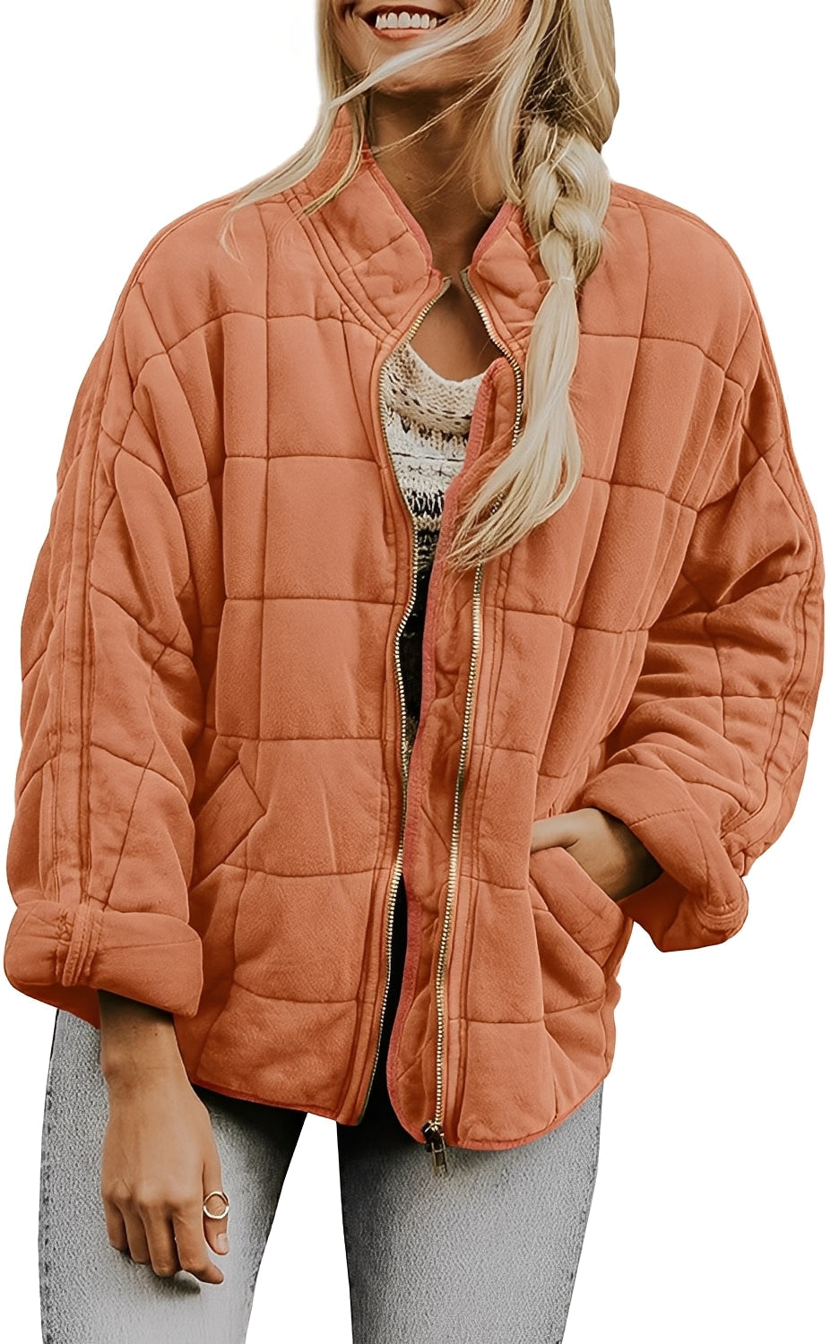 Mikaela - Damska kurtka oversize o szerokim kroju