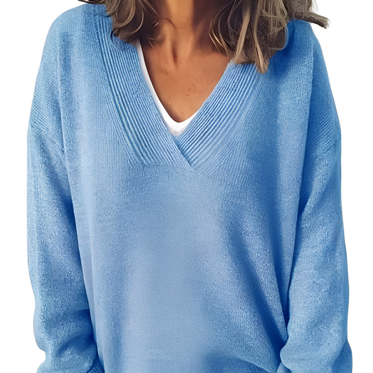 Camryn - Lekki, luźno dziany sweter damski