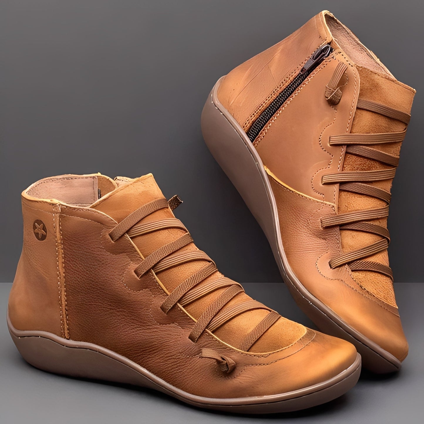 Emma - Kobiece komfortowe codzienne buty skórzane
