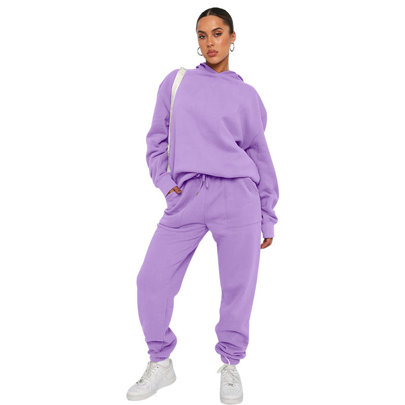 Minerva - Luźny kobiecy dres z kapturem