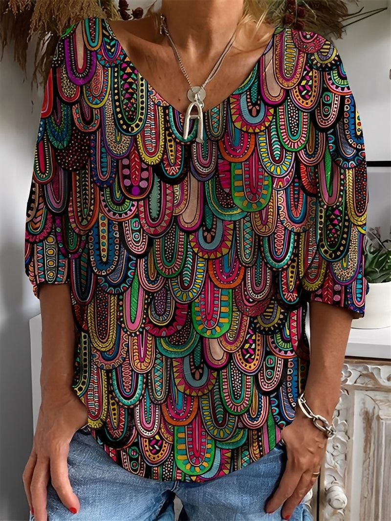 Molly - Modische Bluse mit langen Ärmeln für Frauen