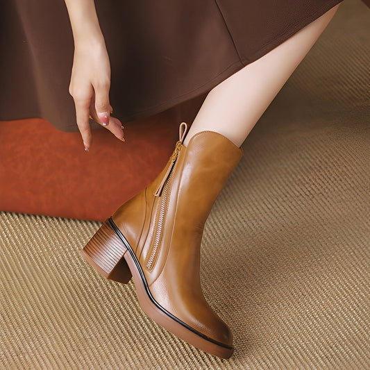 Pamella - Klasyczne damskie buty skórzane