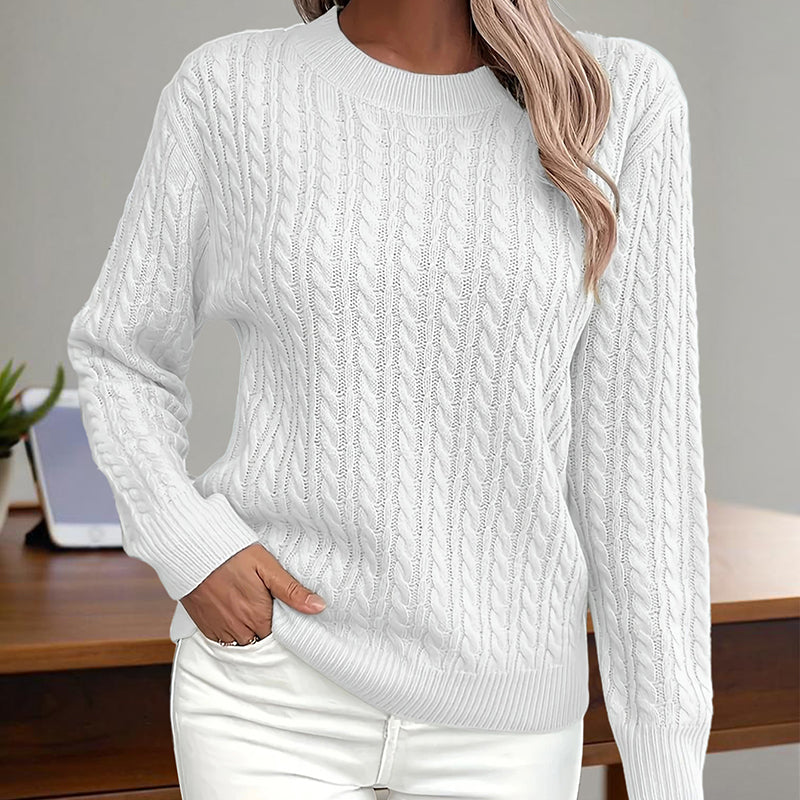 Adamina - Stylowy sweter damski z teksturą