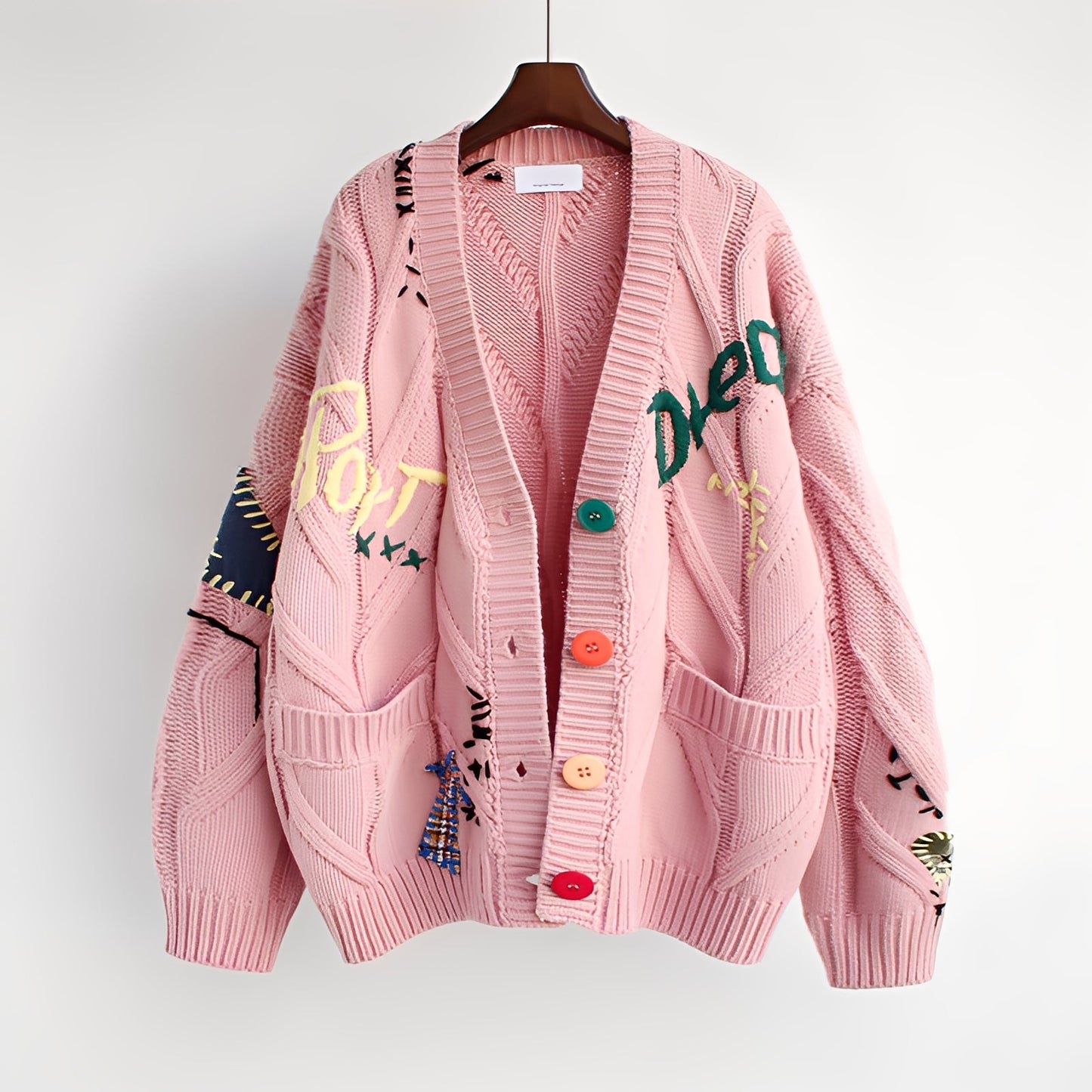 Chantelle - Stylowy haftowany sweter damski