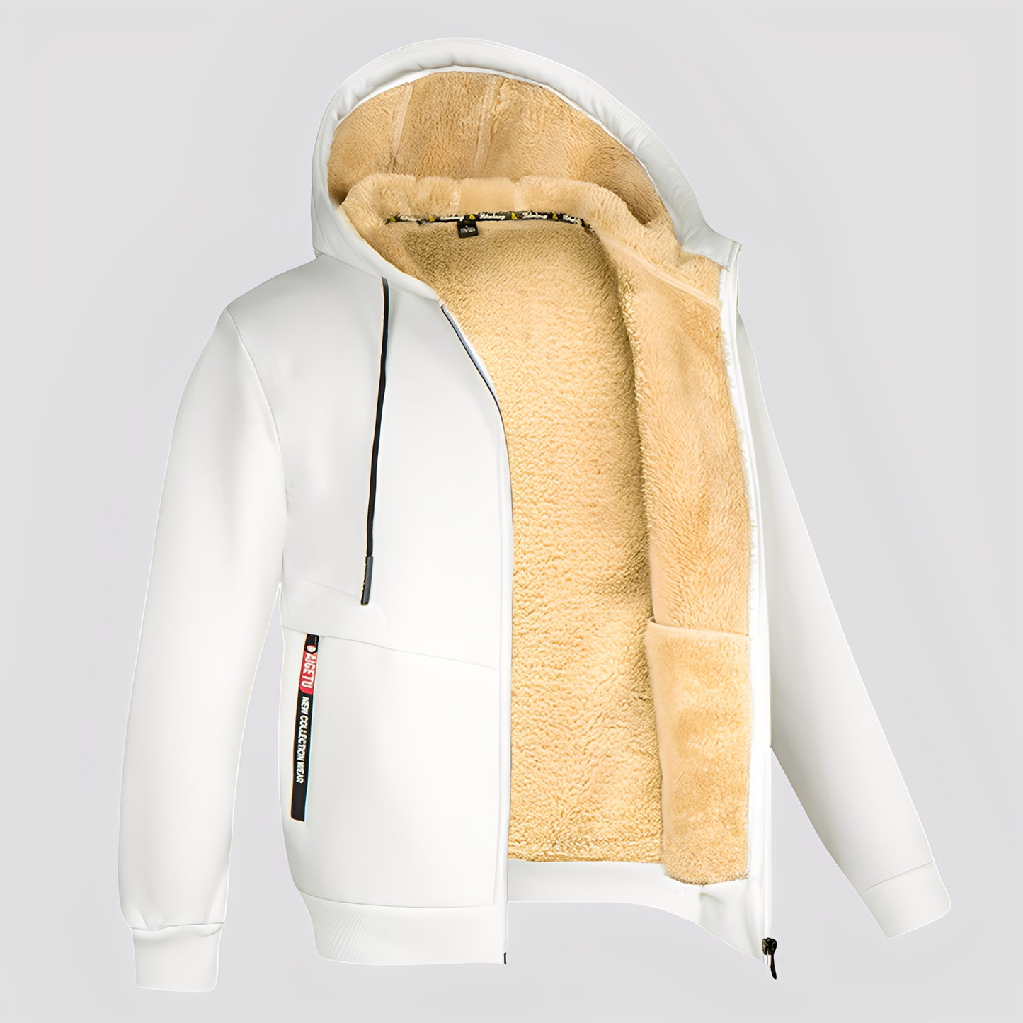 Waldo - Klasyczny hoodie z polarową podszewką dla mężczyzn