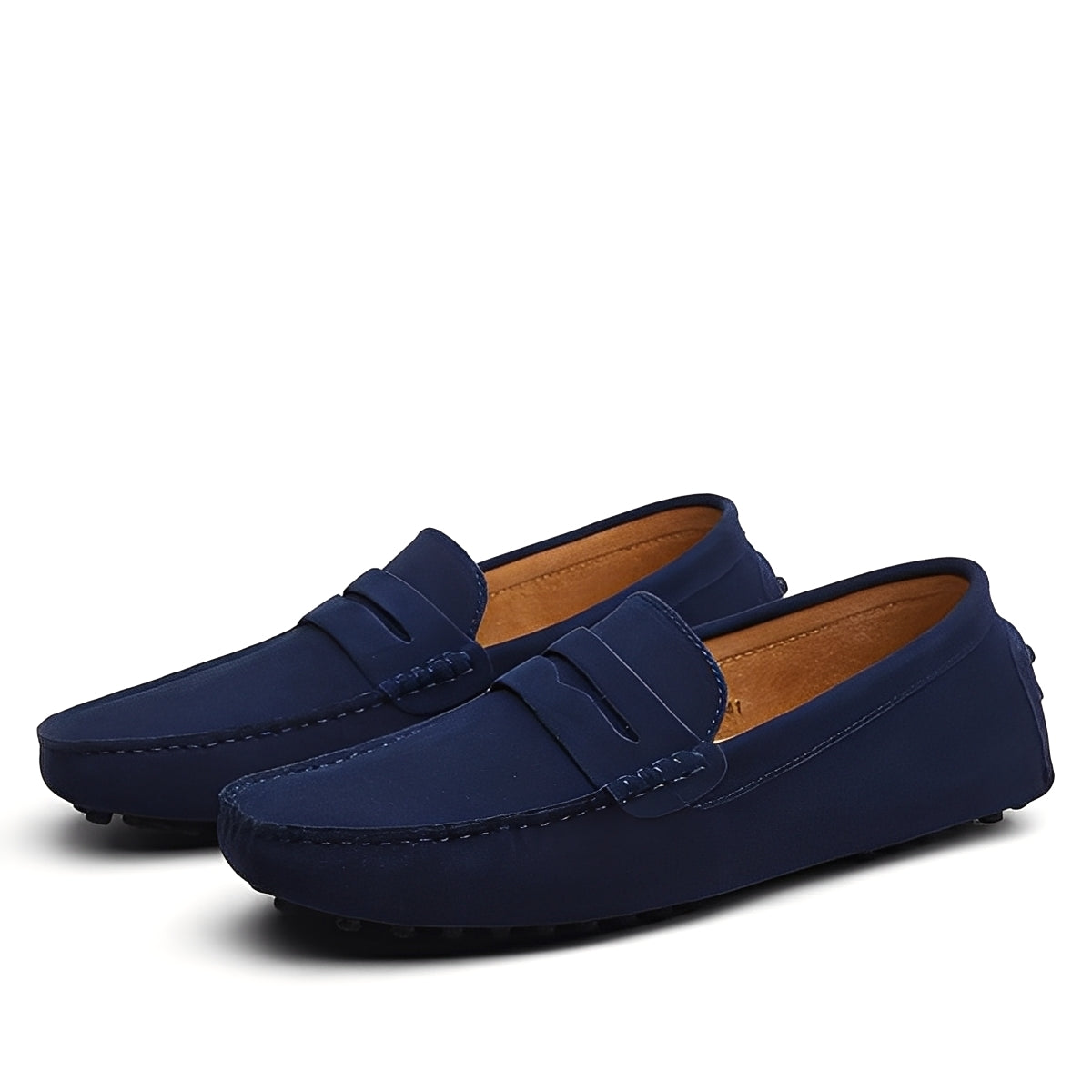 Joshua - Stylowe męskie mokasyny z zamszu
