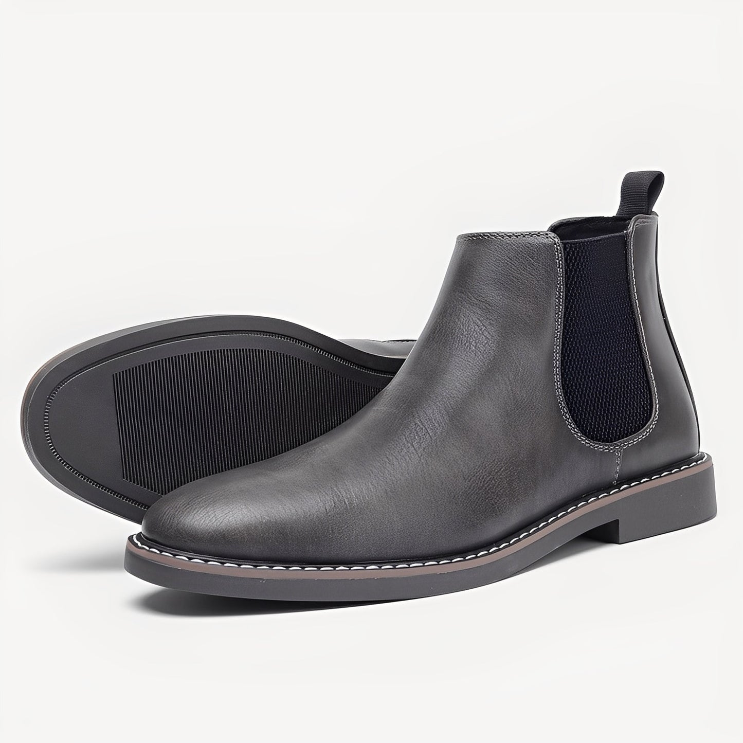 Clifton - Tradycyjne męskie buty Chelsea ze skóry