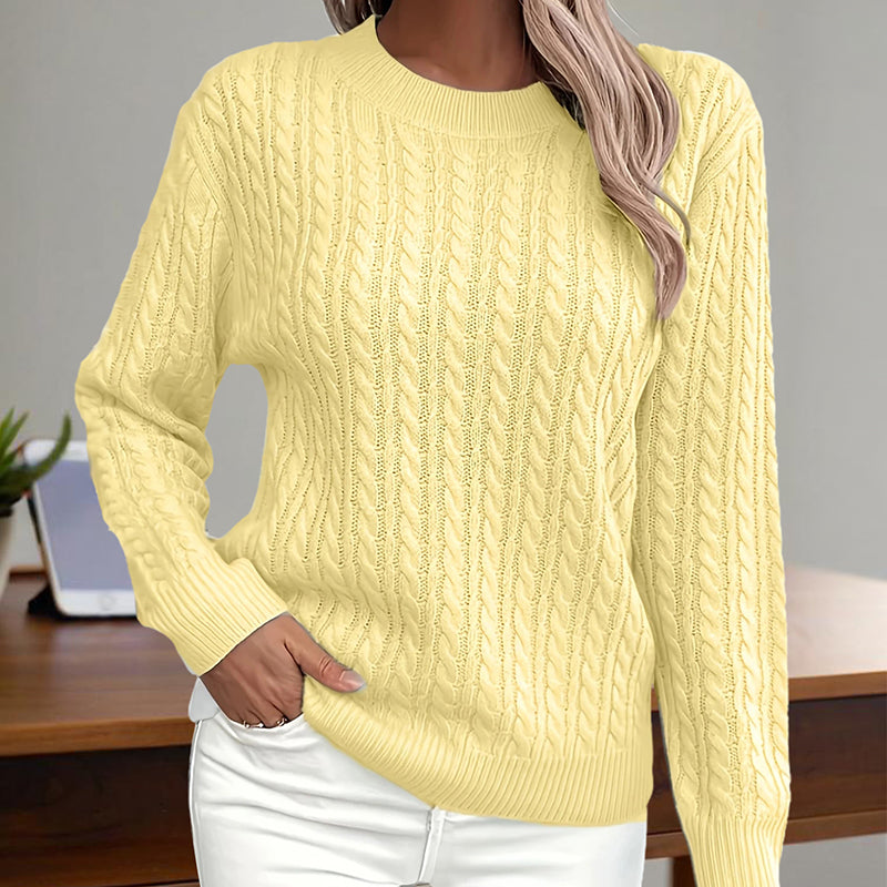 Adamina - Stylowy sweter damski z teksturą