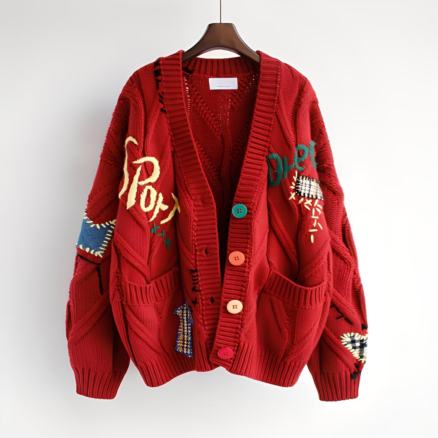 Chantelle - Stylowy haftowany sweter damski