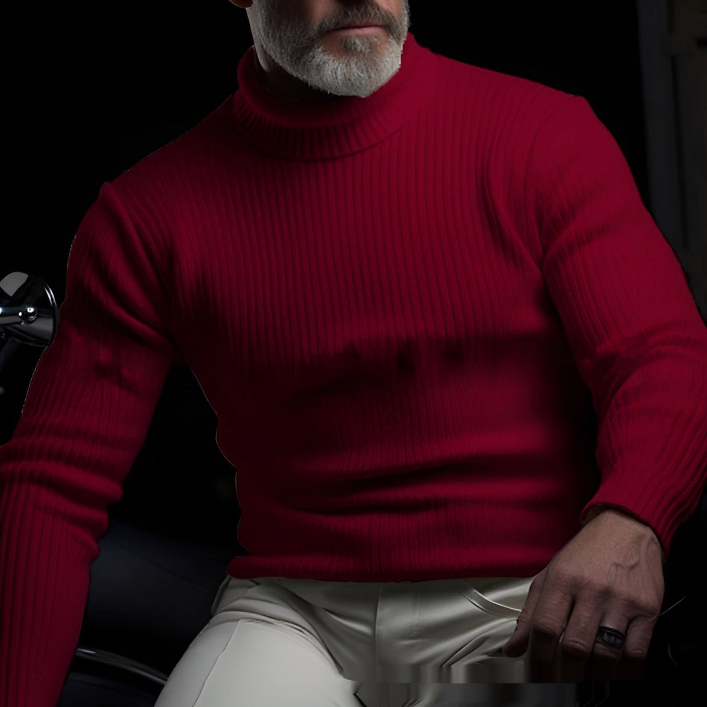 Randolf - Elegancki, prosty golf dla mężczyzn