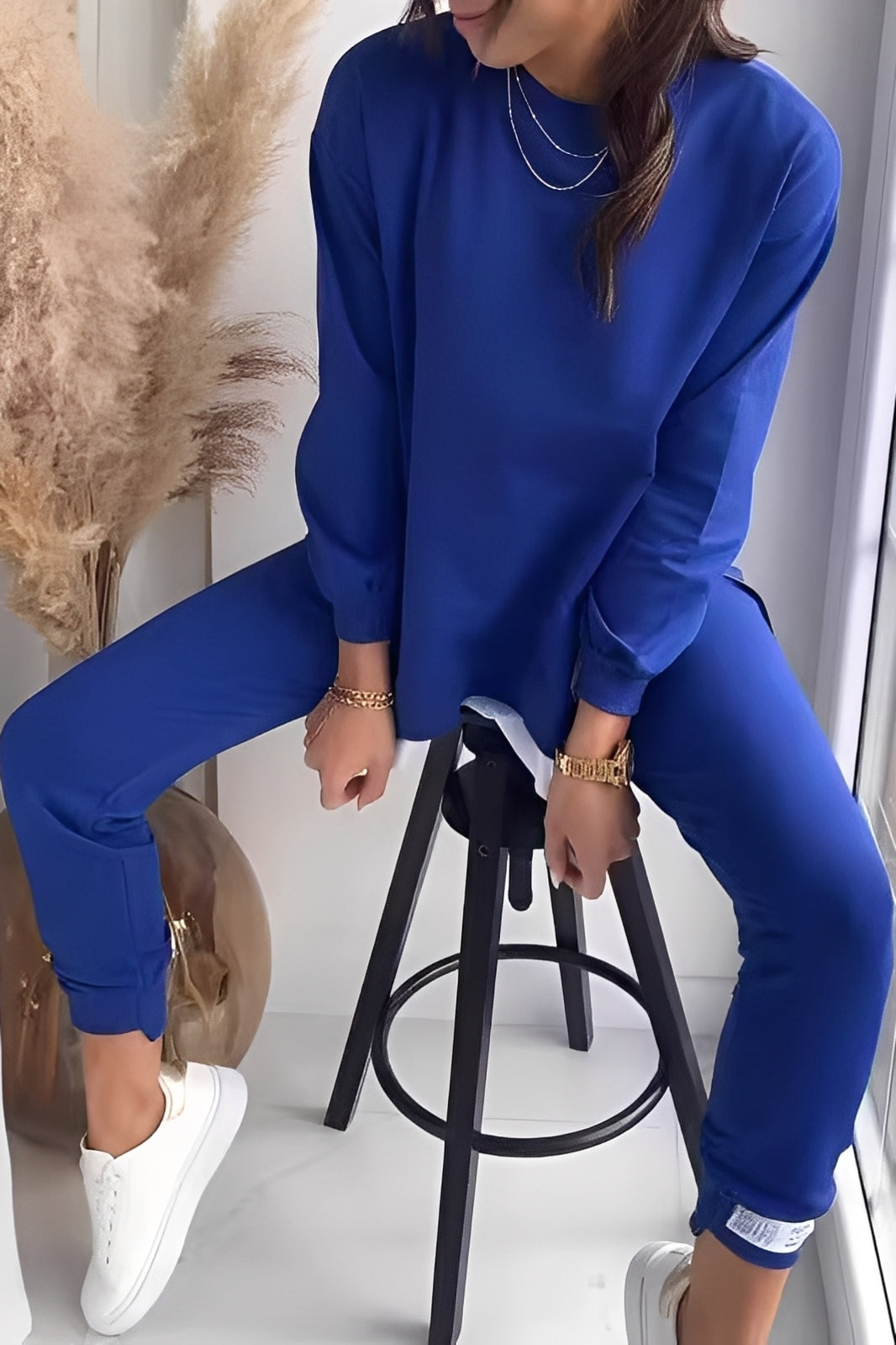 Kristine - Kobiecy zestaw z luźną bluzą i spodniami
