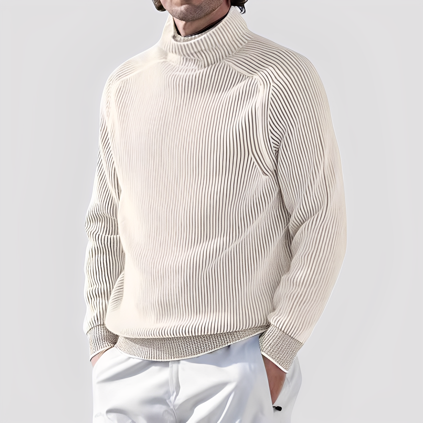 Chadwick - Męski golf z wełny, elegancki i ciepły