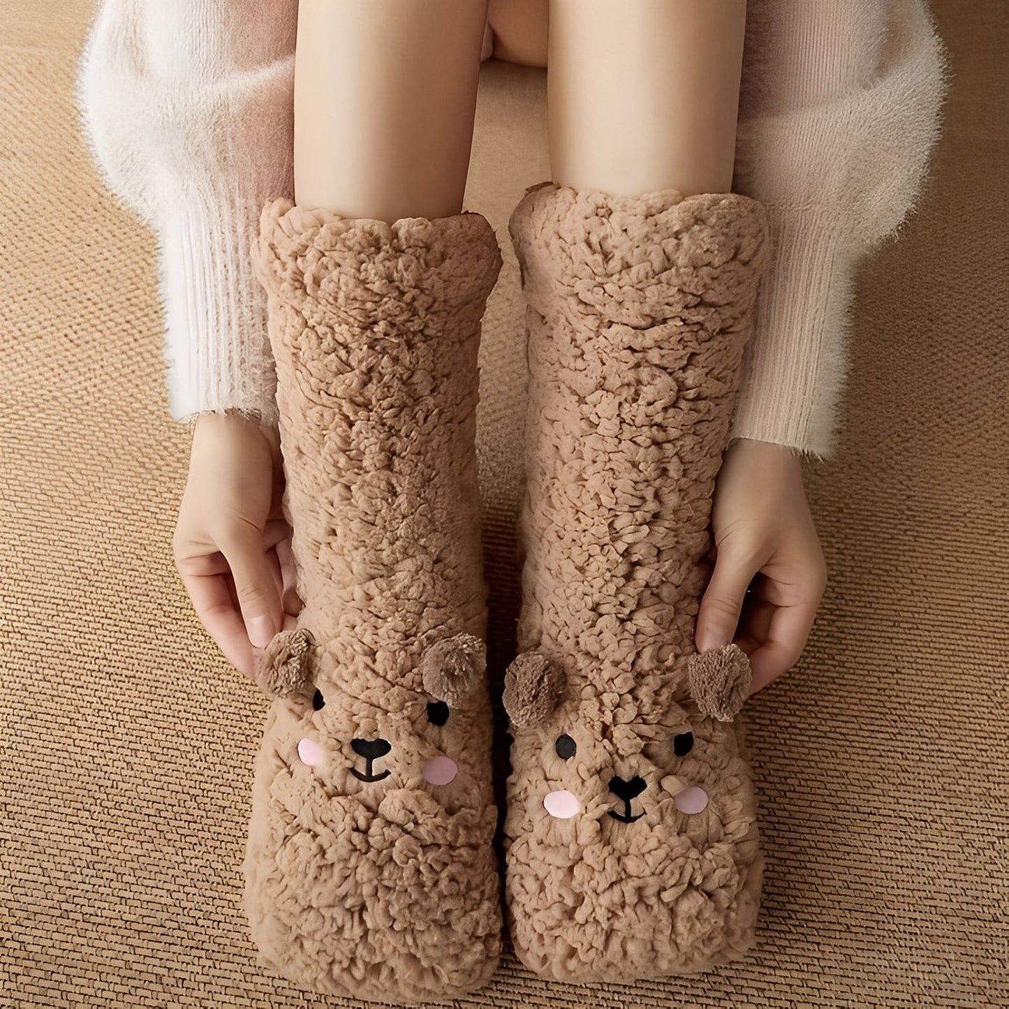 Caelie - Eleganckie, urocze, grube skarpety Fleece dla kobiet