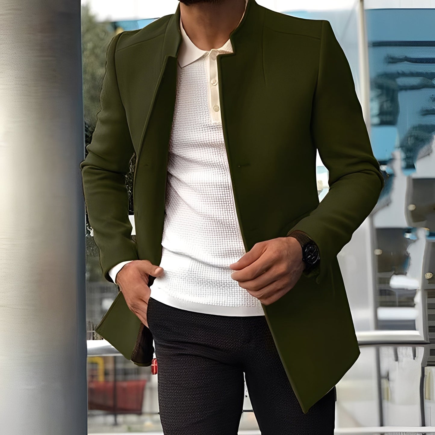 Joshua - Elegancka męska kurtka slim-fit