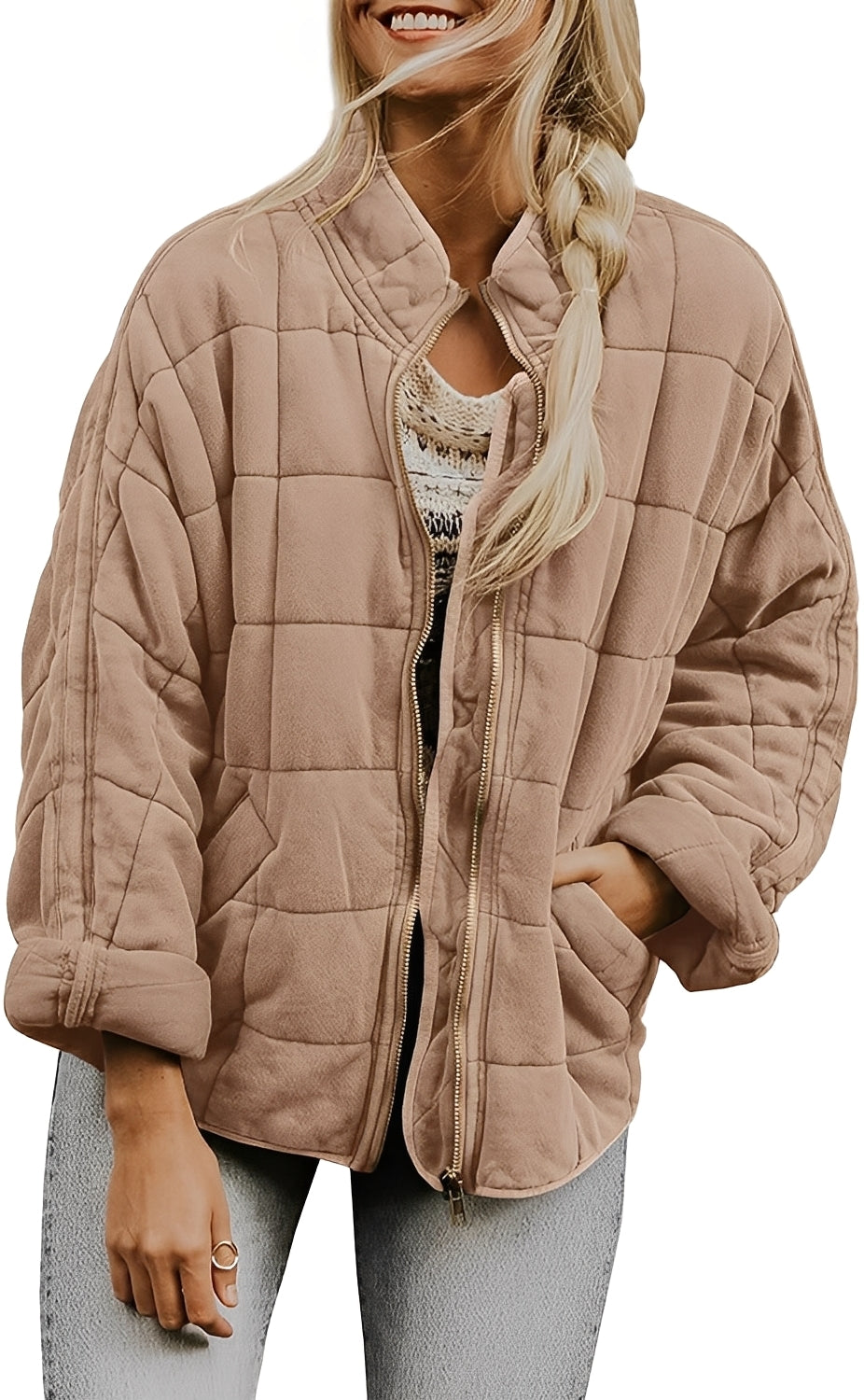Mikaela - Damska kurtka oversize o szerokim kroju