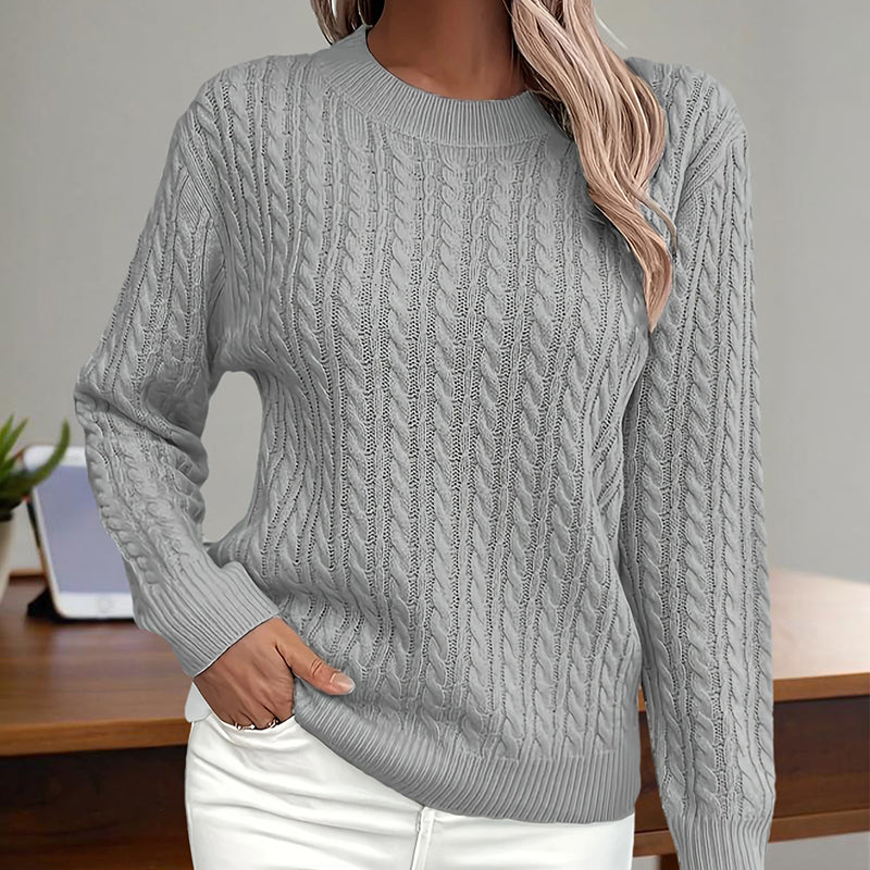 Adamina - Stylowy sweter damski z teksturą