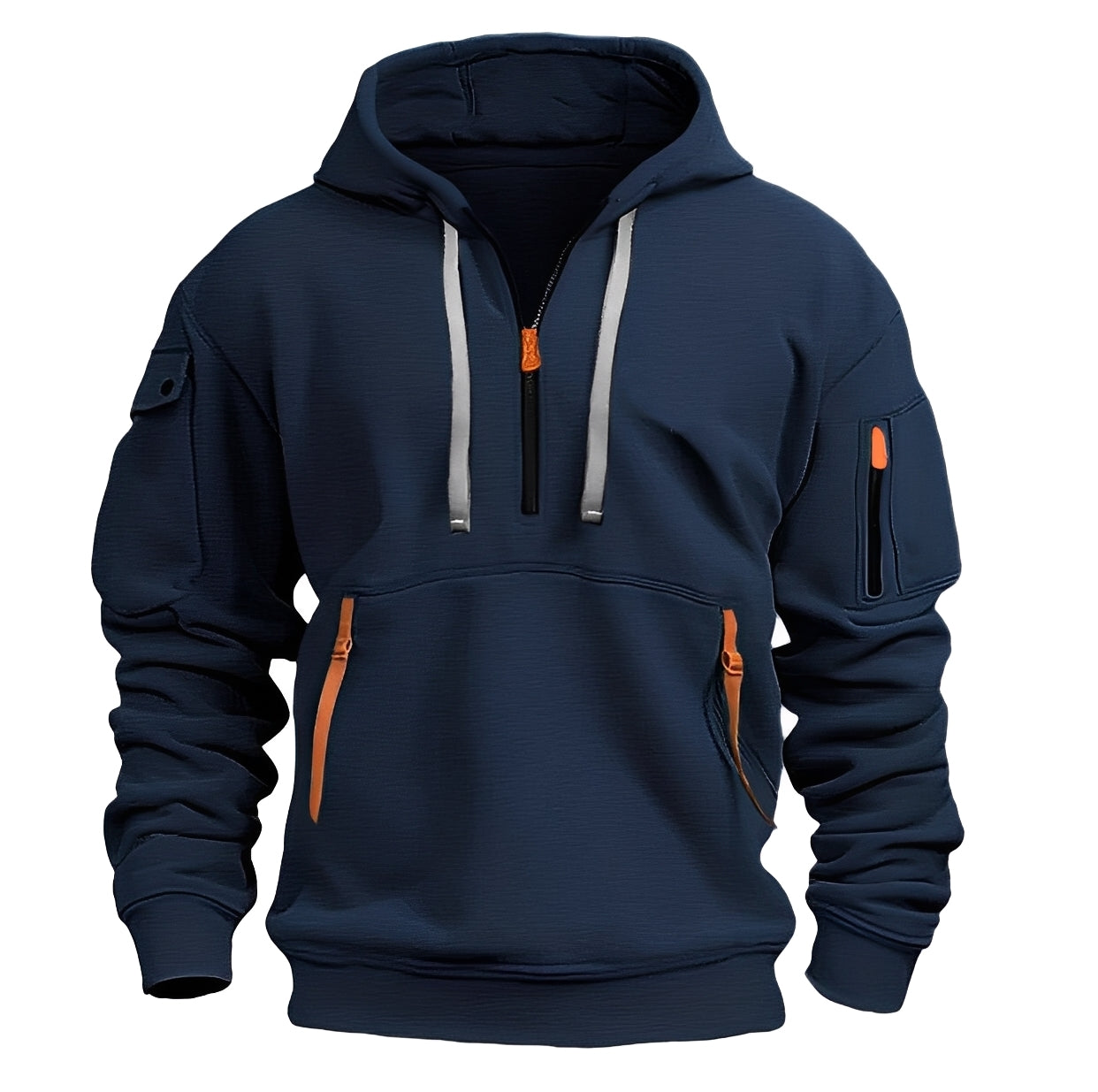 Norton - Modny męski hoodie z półzamkiem