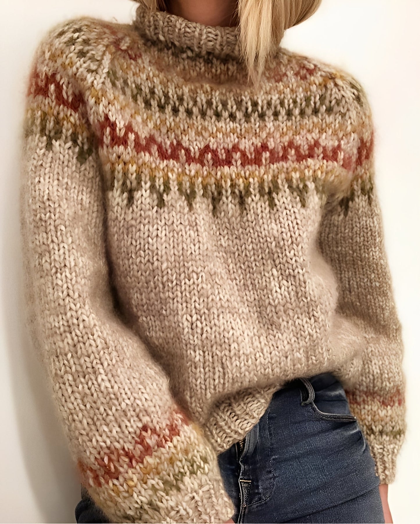 Layne - Trendy sweter golfowy dla pań