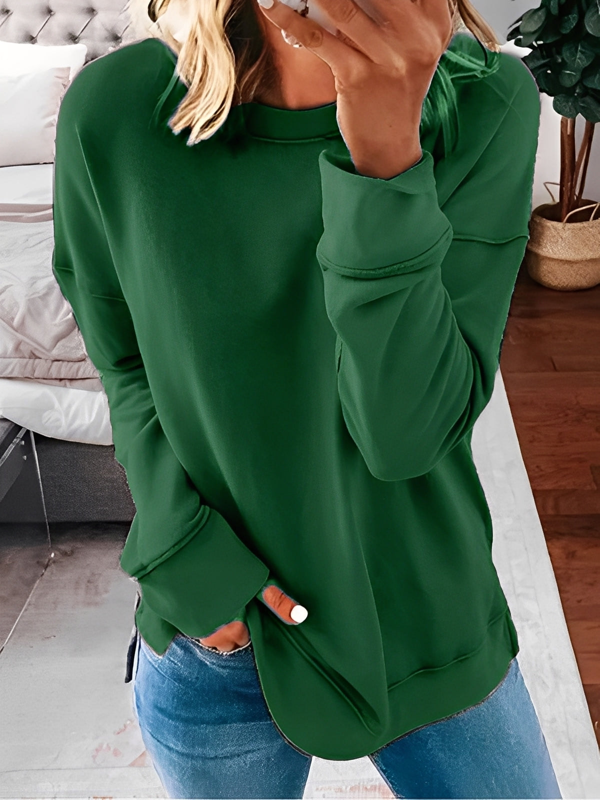 Annalee - Kobiecy sweter retro o luźnym fasonie