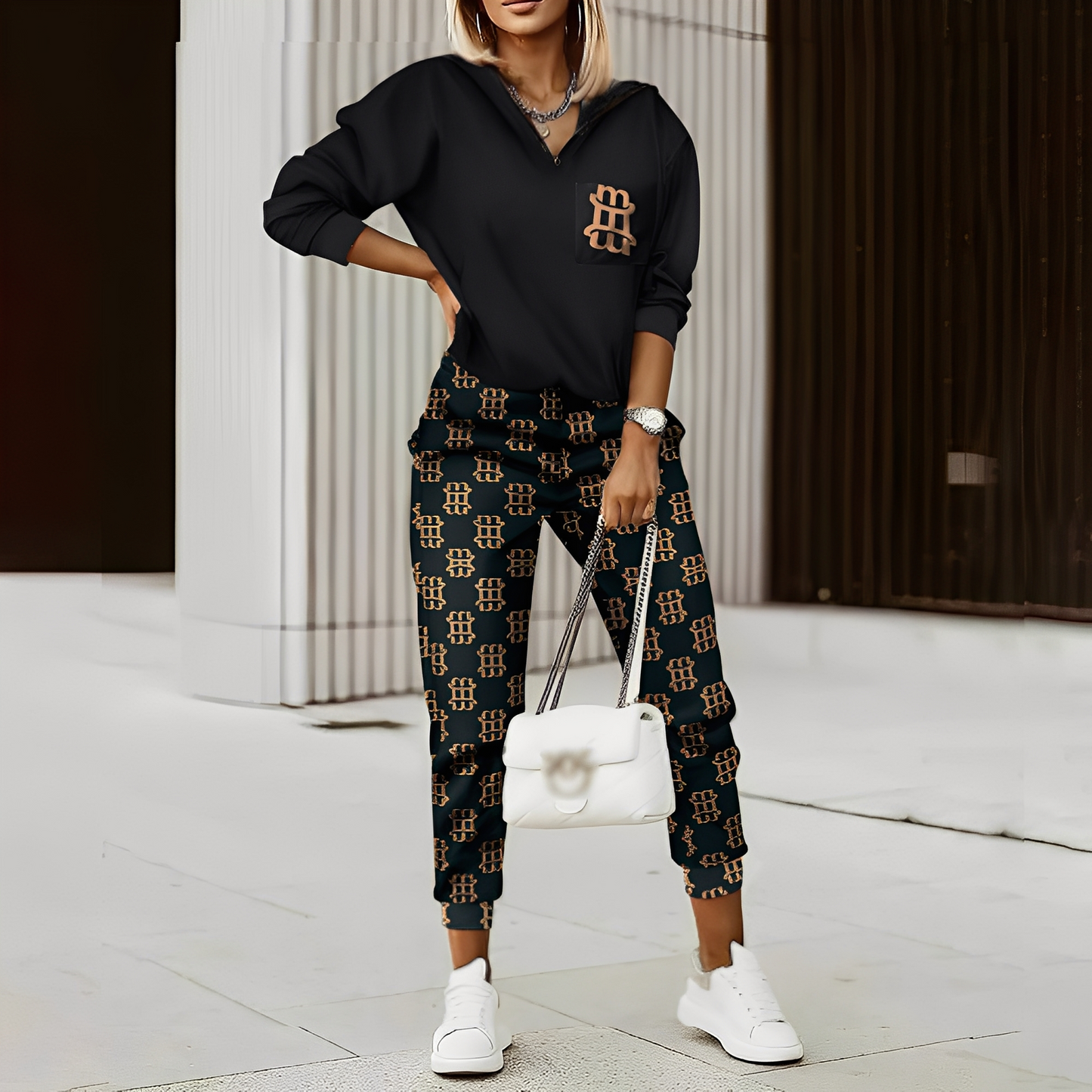 Hollie - Stilvoller Damenanzug mit Reißverschluss