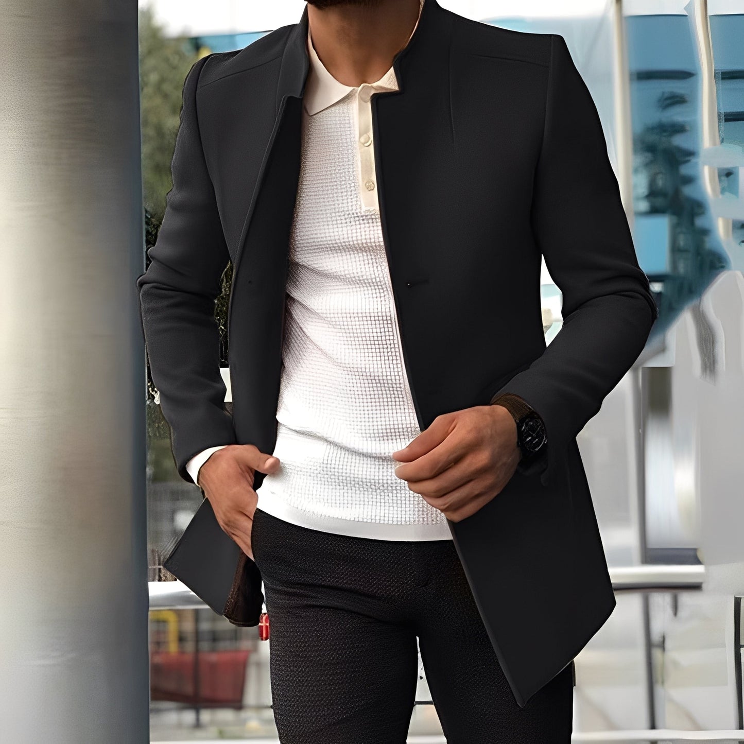Joshua - Elegancka męska kurtka slim-fit