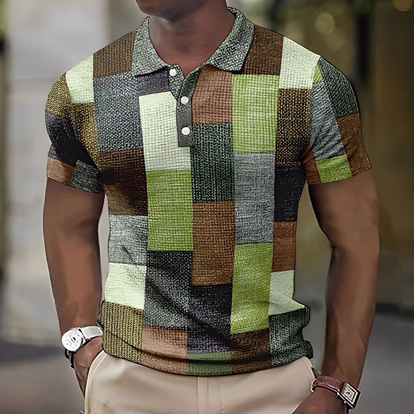 Reginald - Stylowa kolorowa męska polo