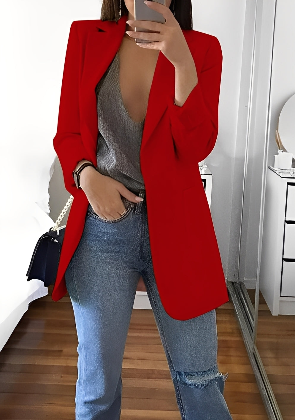 Stephanie - Stylowy, świetnie dopasowany żakiet dla pań