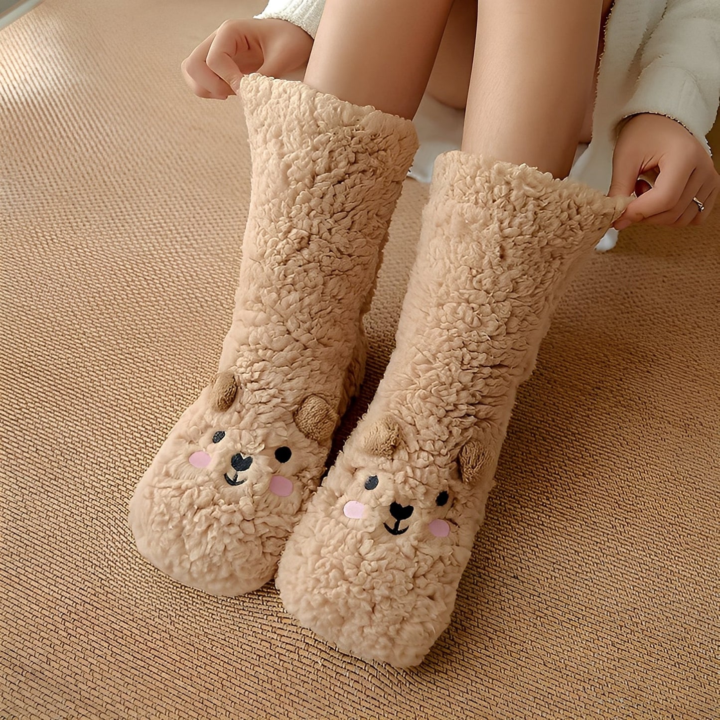 Caelie - Eleganckie, urocze, grube skarpety Fleece dla kobiet