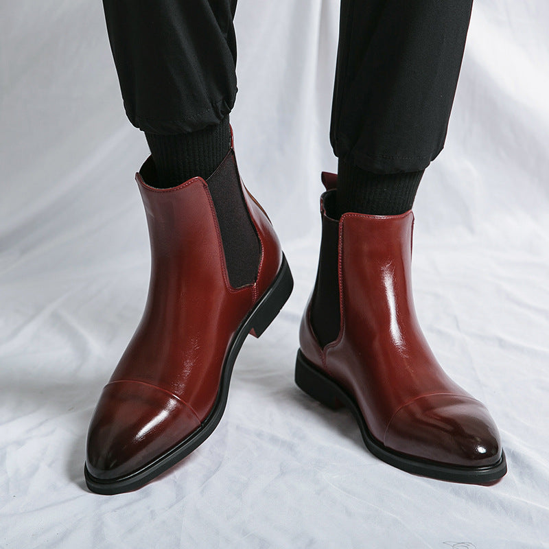 Kennith - Stylowe, codzienne męskie buty Chelsea z skóry