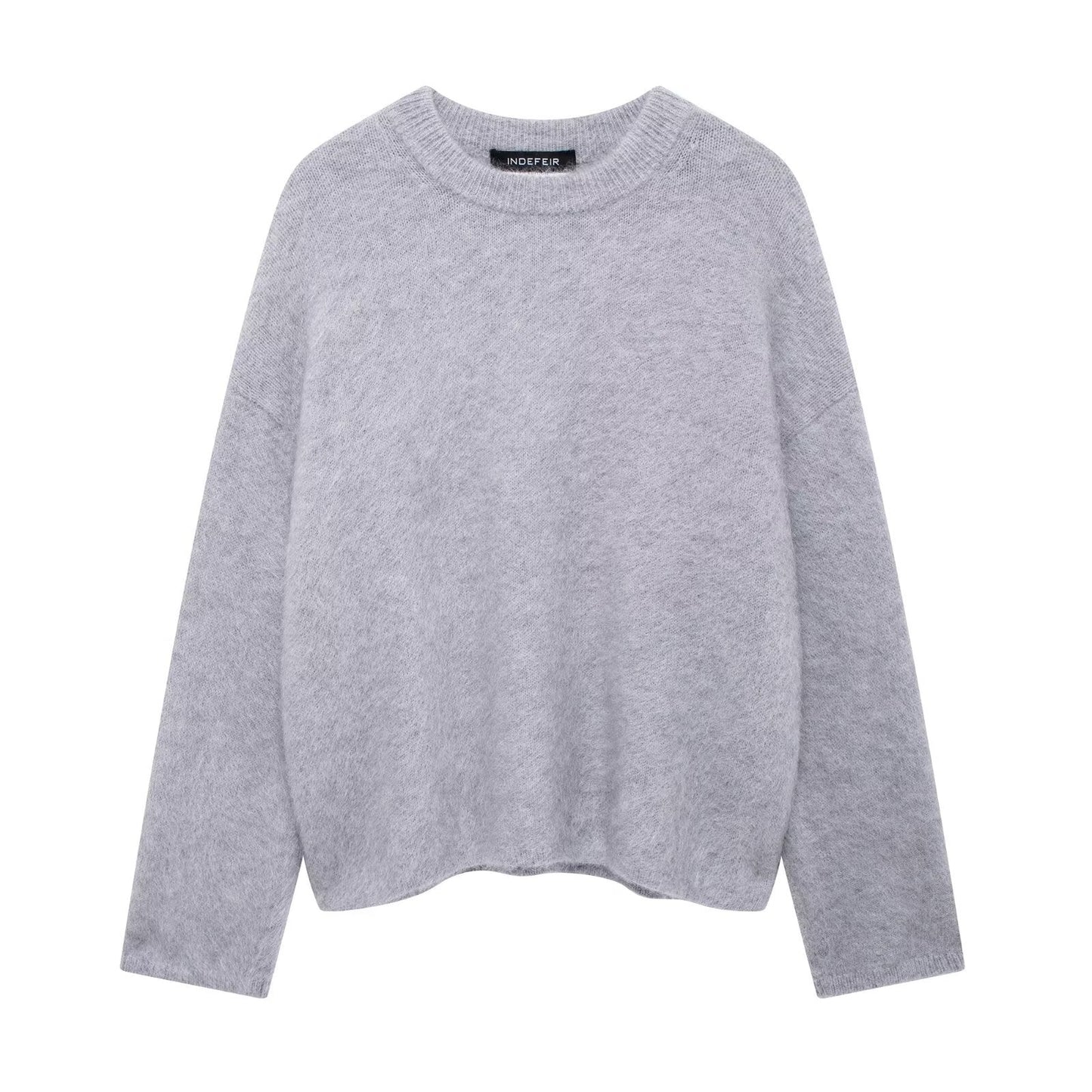 Mallory - Kobiecy swobodny sweter w miejskim stylu