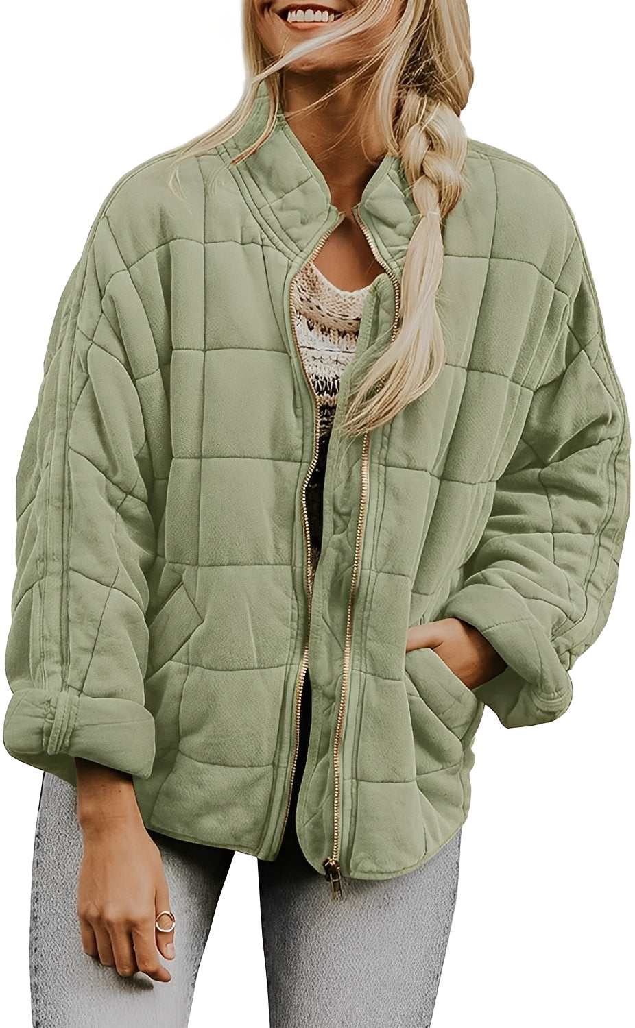 Mikaela - Damska kurtka oversize o szerokim kroju