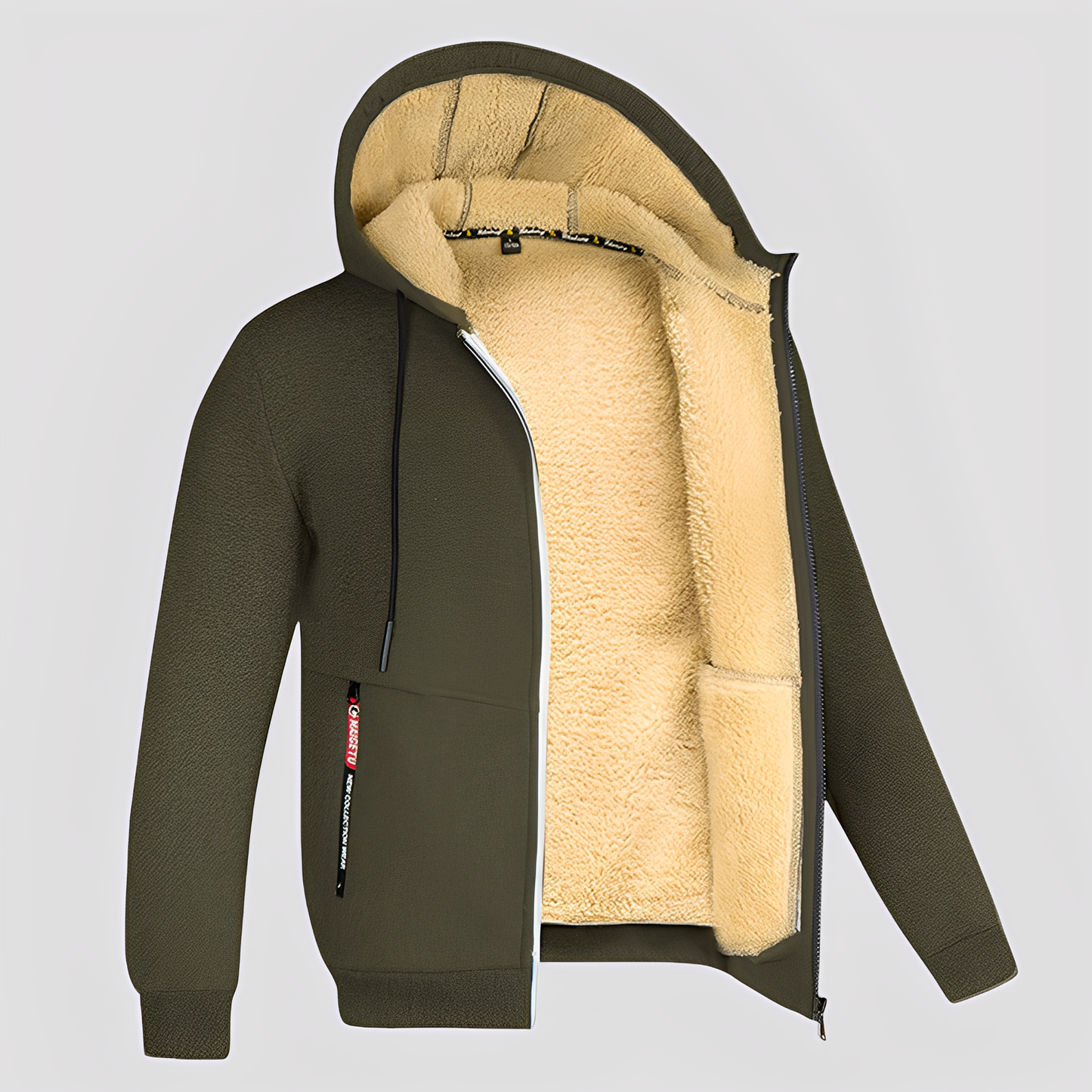 Waldo - Klasyczny hoodie z polarową podszewką dla mężczyzn