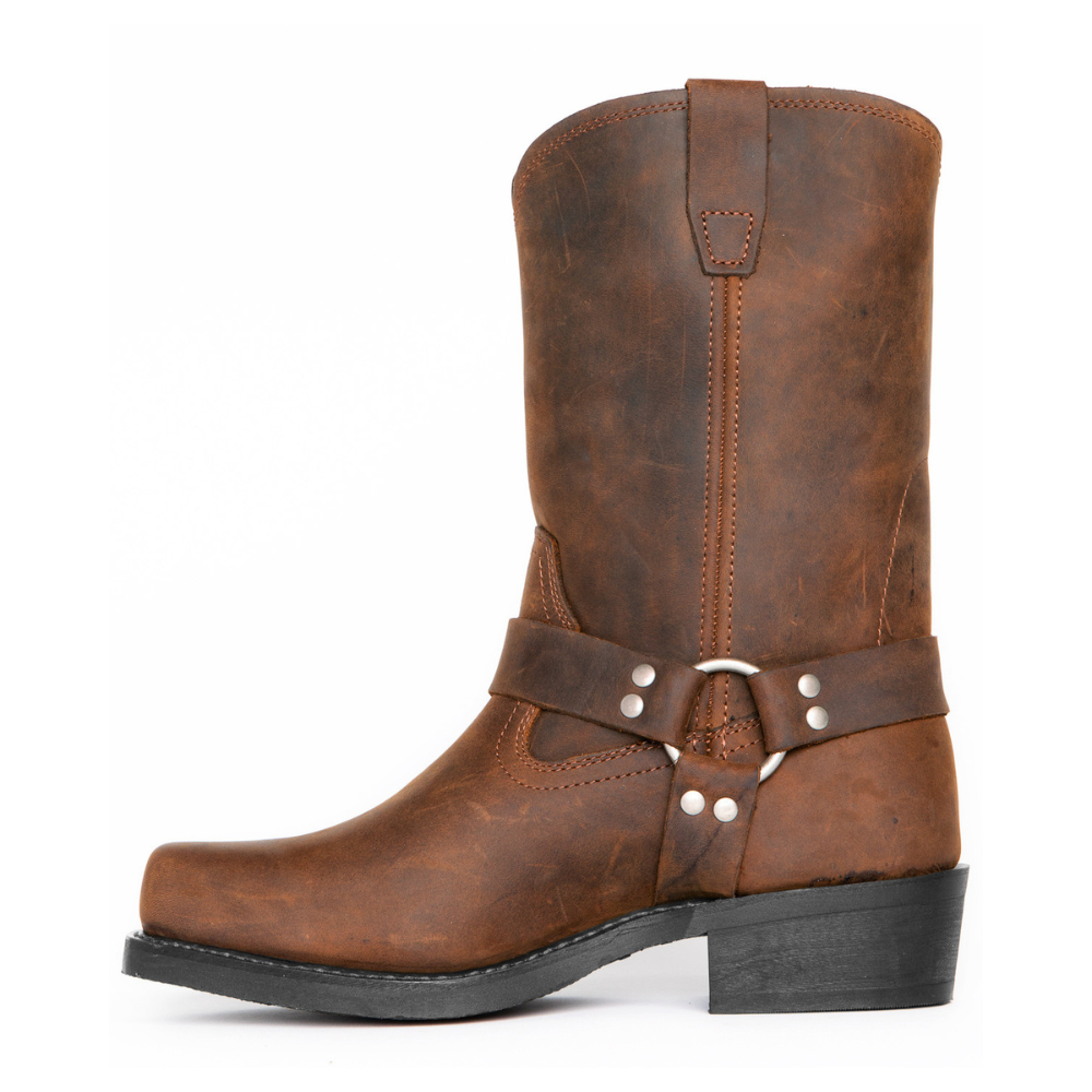 Crofton - Lekkie skórzane męskie buty kowbojskie