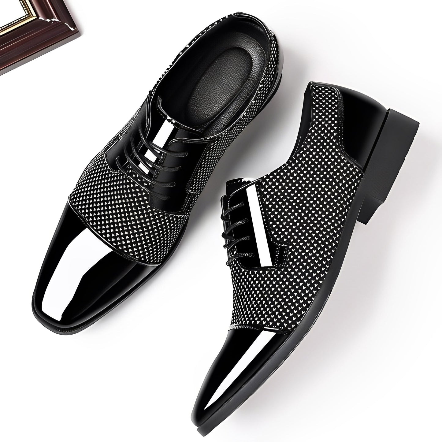 Trenton - Eleganckie formalne skórzane buty dla mężczyzn