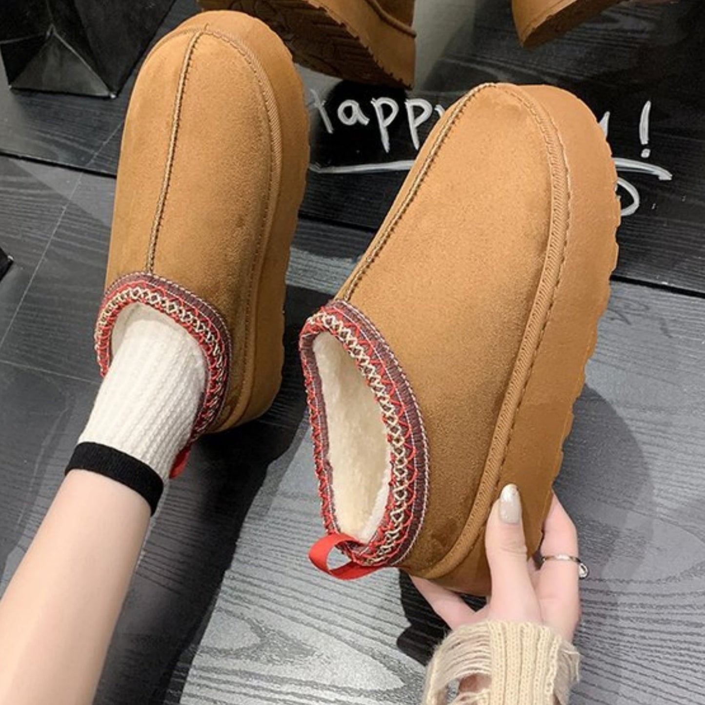 Audrey – Buty Śniegowe Modny Styl Muffin