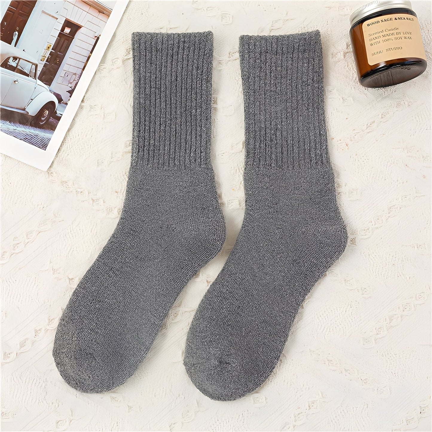 Carmella - Wygodne skarpety unisex, ciepłe i grube