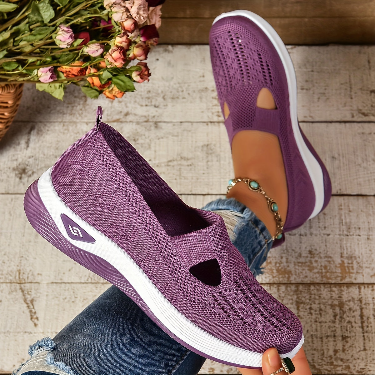 Beth – Damskie ortopedyczne sneakersy z komfortową wkładką
