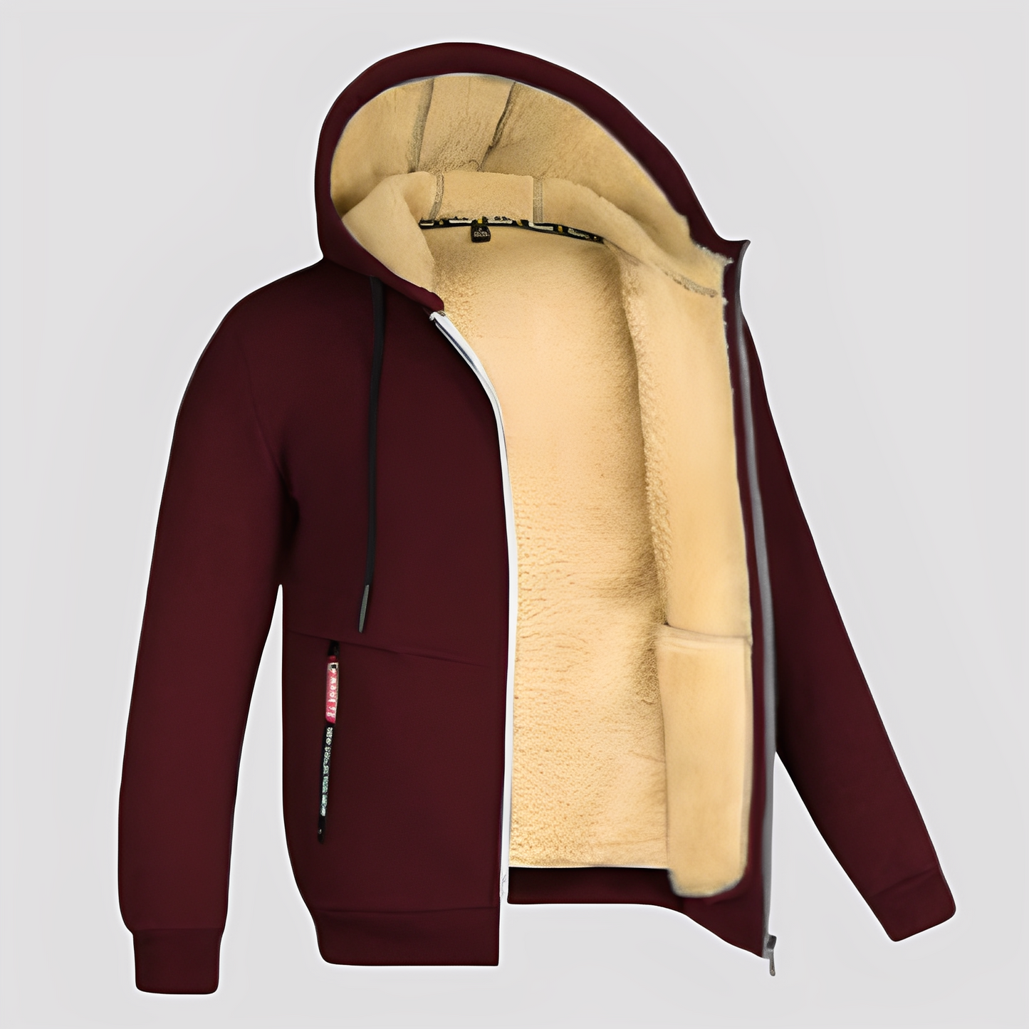 Waldo - Klasyczny hoodie z polarową podszewką dla mężczyzn