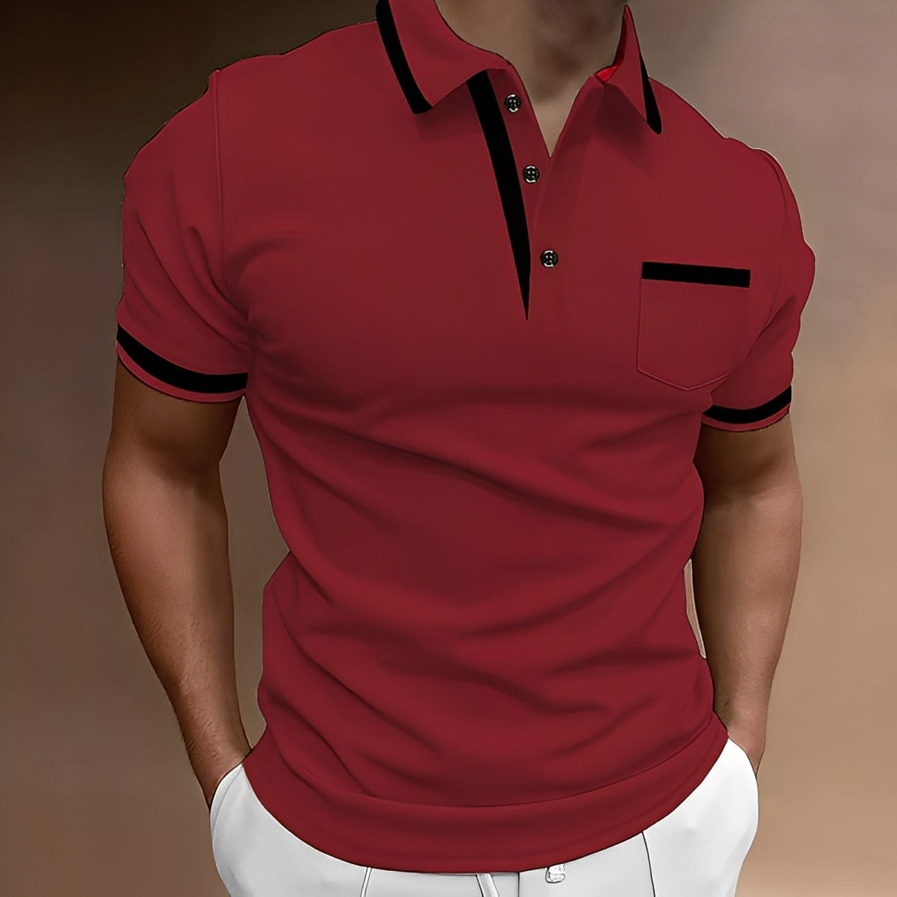Alijah - Stylowa, dobrze dopasowana męska koszulka polo