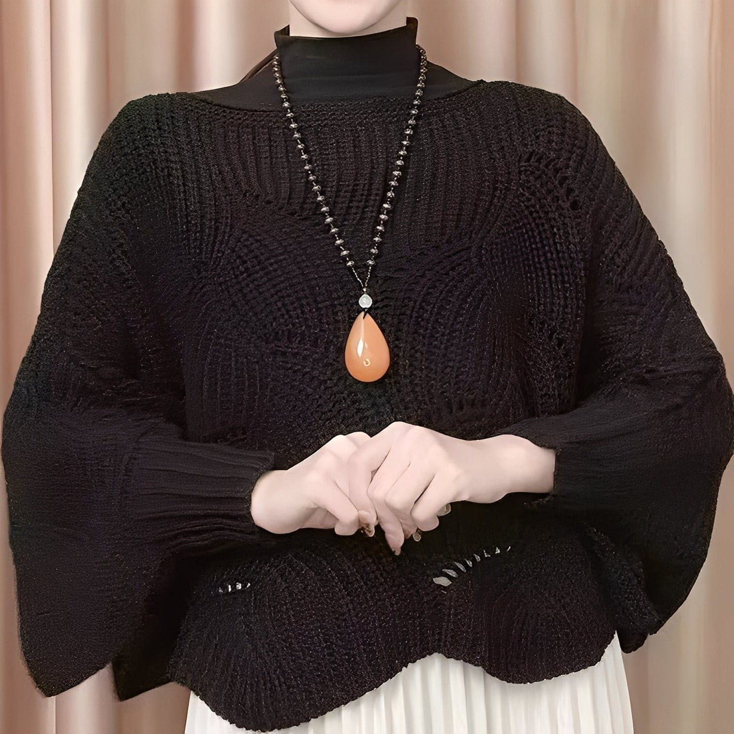 Celestine - Kobiecy sweter termiczny z szerokimi rękawami