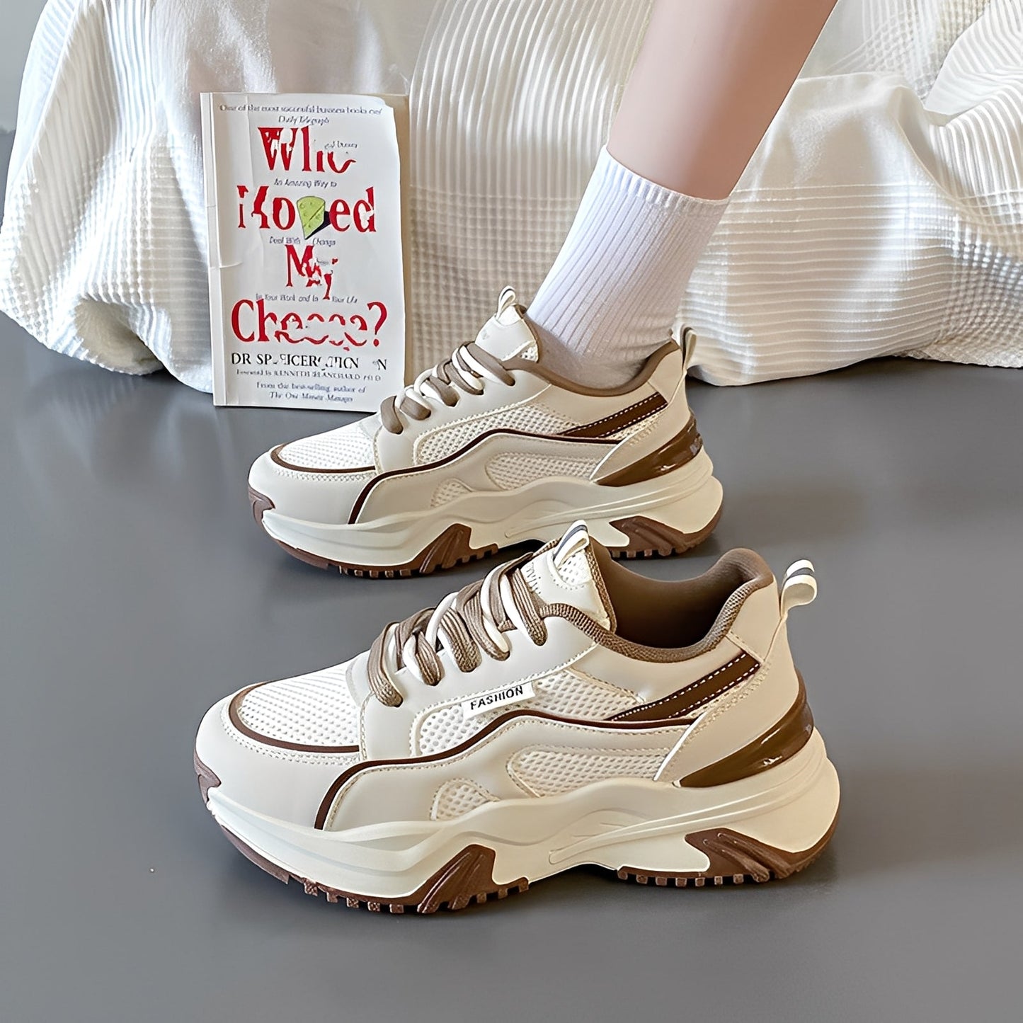 Sophie - Eleganckie damskie sneakersy z grubą podeszwą