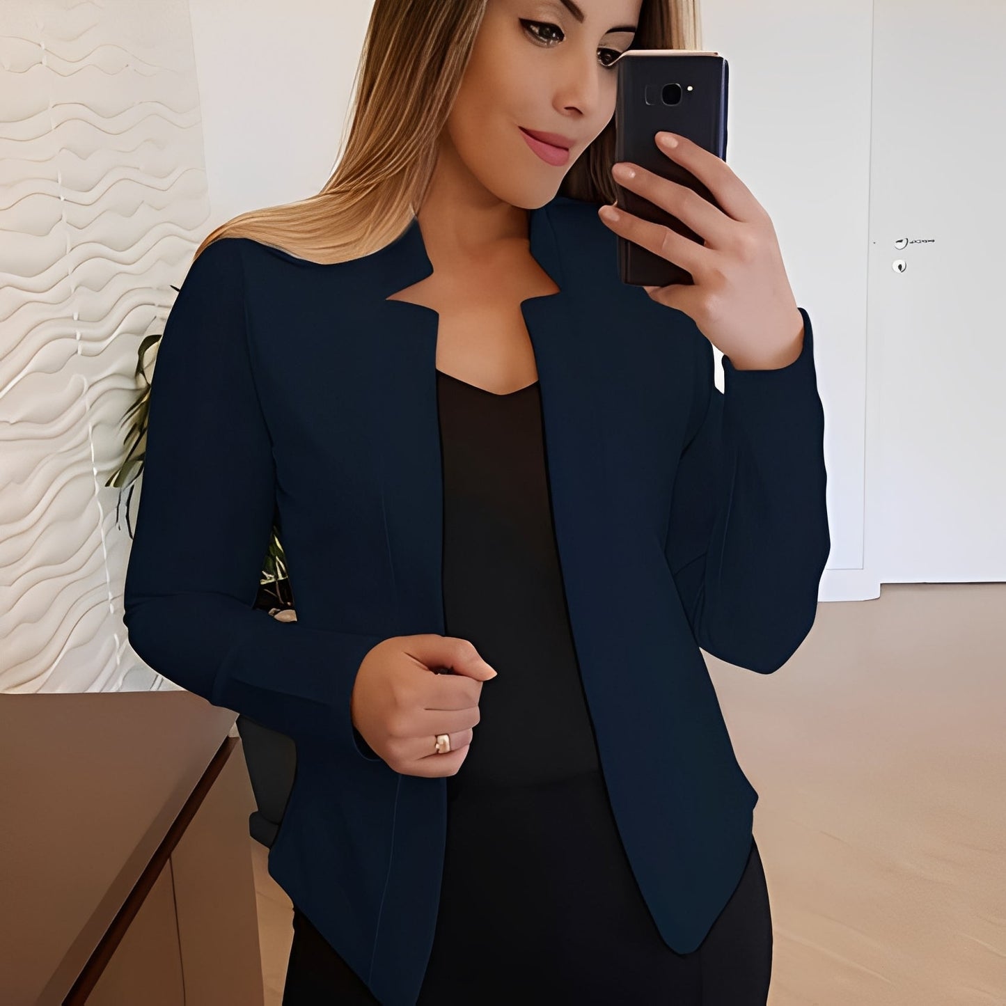 Marsha - Elegancki blezer damski z kołnierzem