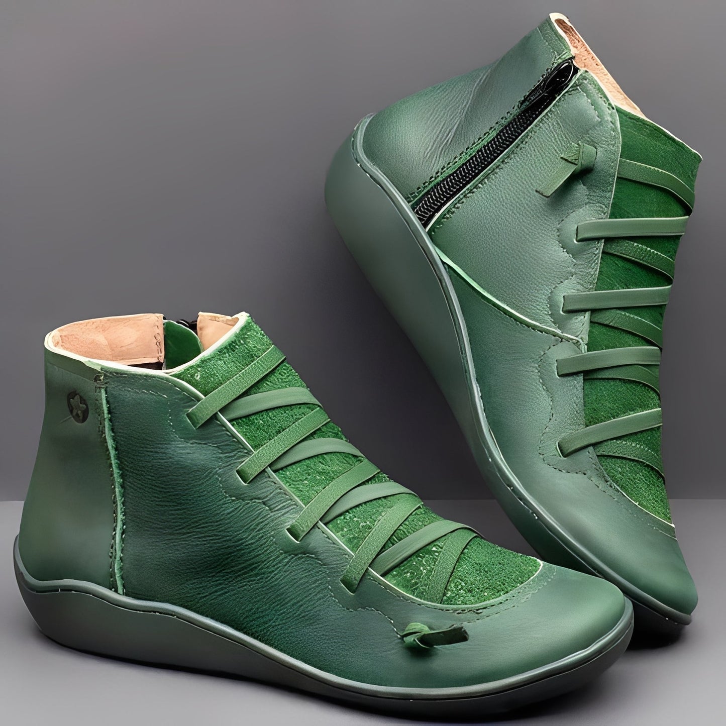 Emma - Kobiece komfortowe codzienne buty skórzane