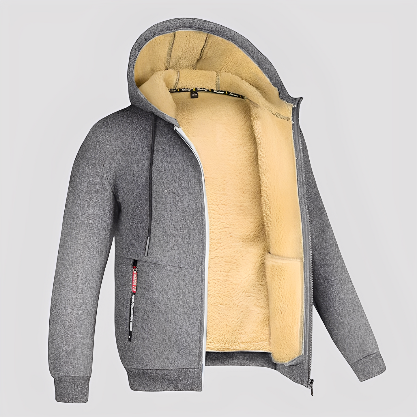 Waldo - Klasyczny hoodie z polarową podszewką dla mężczyzn