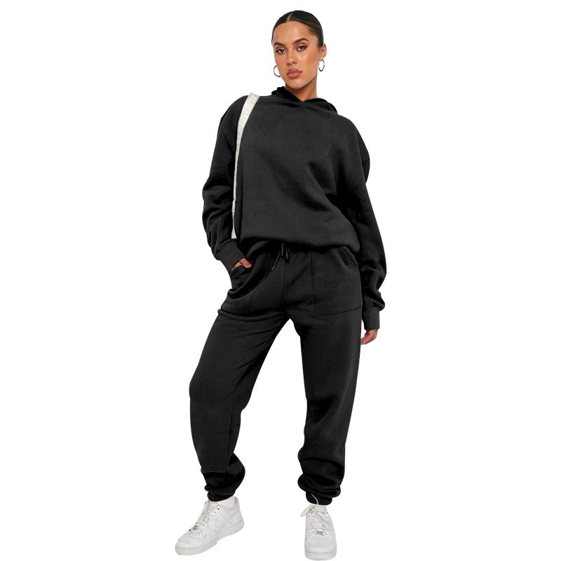 Minerva - Luźny kobiecy dres z kapturem