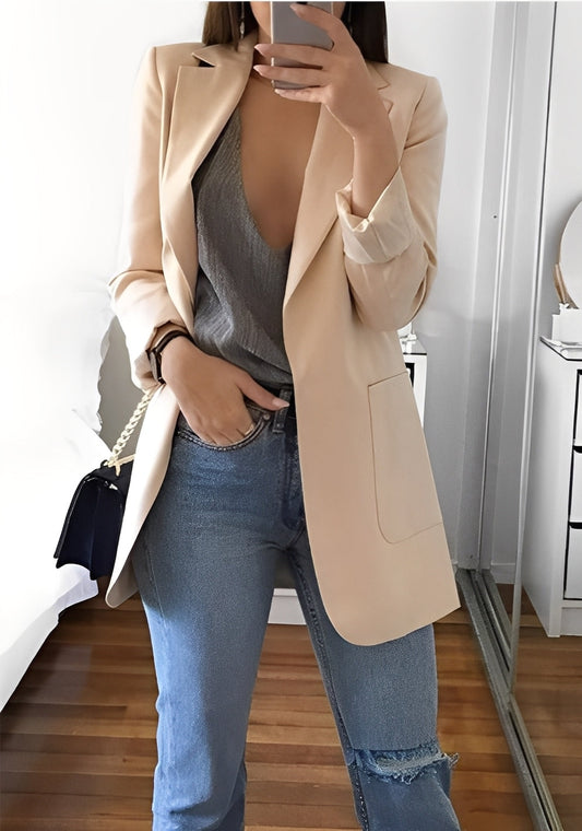 Stephanie - Stylowy, świetnie dopasowany żakiet dla pań